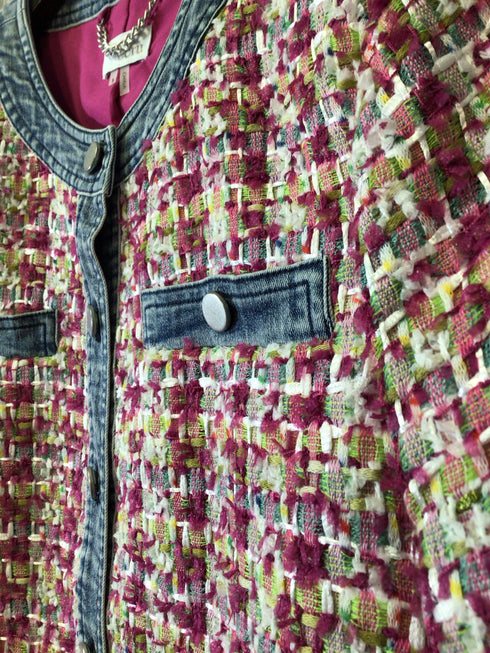Ecru Tweed Jacket Size Small